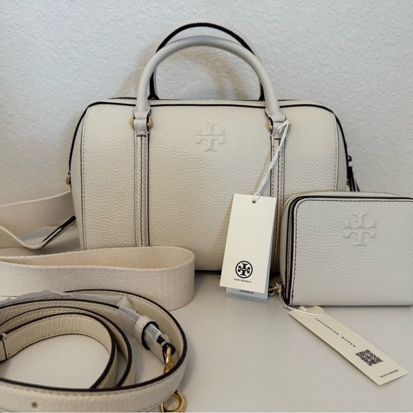 Tory Burch Handbags - Tory Burch Thea Satchel & Wallet Set – New Ivory – NWT